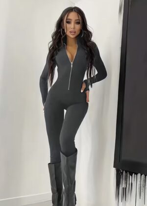 Гащеризон с цип сив